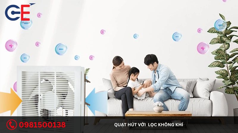 Quạt Hút Với Chức Năng Lọc Không Khí