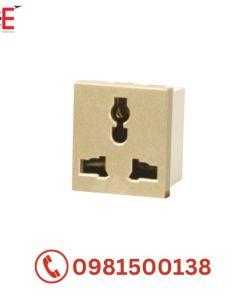 Hạt ổ cắm đôi 3 chấu Dobo A70-88719