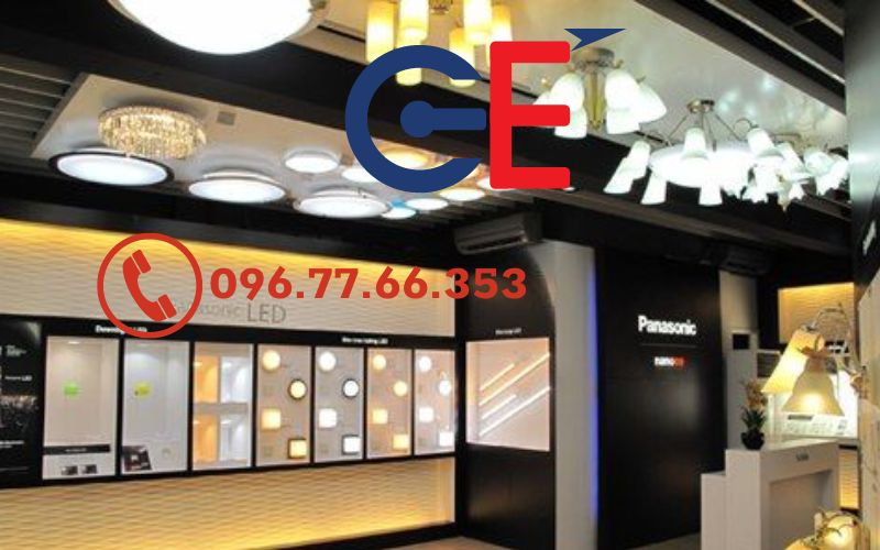 Showroom cửa hàng thiết bị điện Panasonic