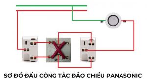 Sơ đồ đấu công tắc đảo chiều Panasonic