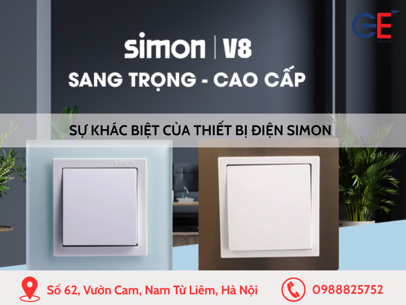 Sự khác biệt của thiết bị điện Simon