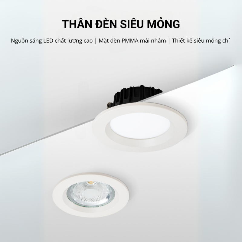 Thân đèn siêu mỏng