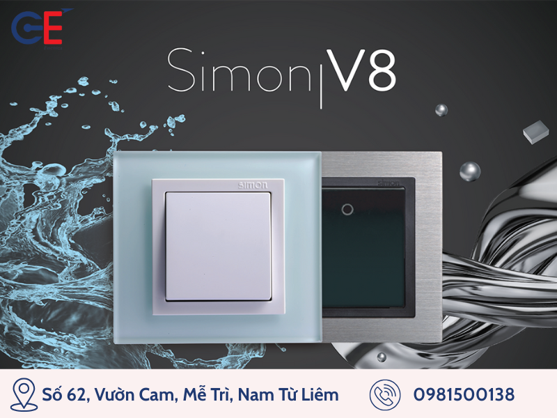 Công tắc Simon V8 được phân phối tại GE Electrics 