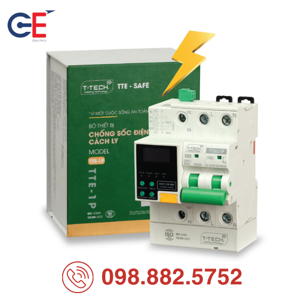 Thiết bị điện chống giật phát hiện sự cố rủi ro