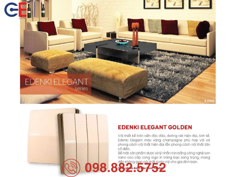 Thiết bị điện edenki phù hợp mọi không gian 