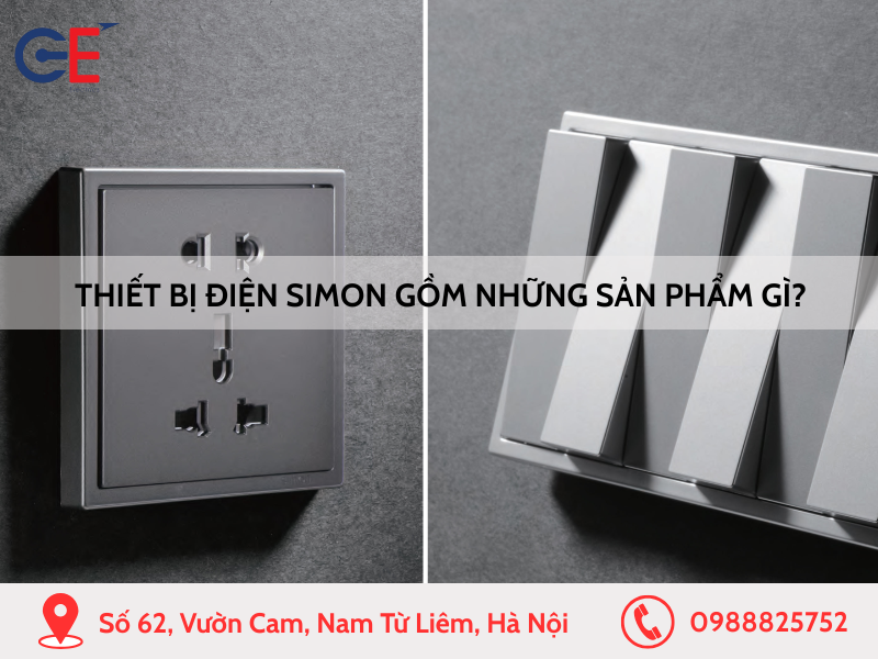 Thiết bị điện Simon gồm những sản phẩm gì?