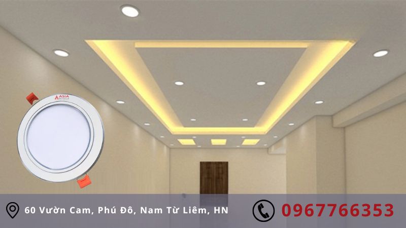 Thông tin của đèn âm trần 12W viền trắng Asia