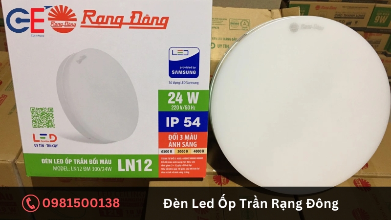 Thông tin về sản phẩm đèn LED trần Rạng Đông