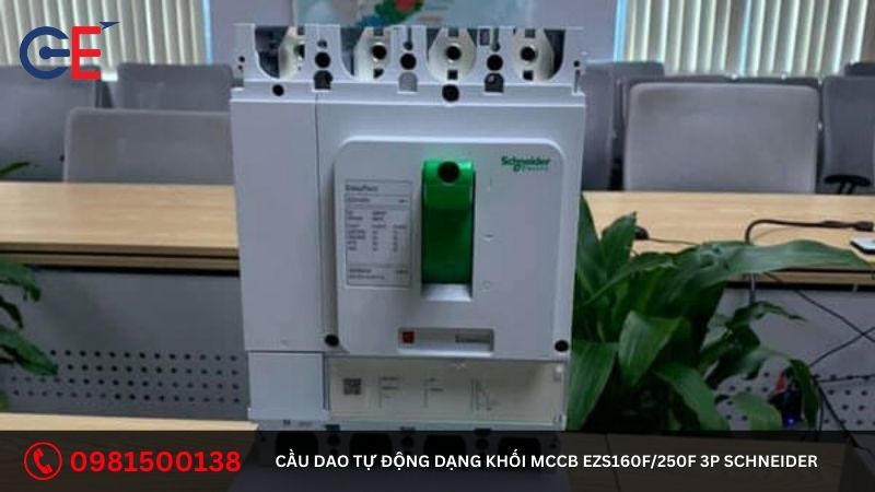 Tính năng của cầu dao tự động dạng khối MCCB EZS160F/250F 3P Schneider