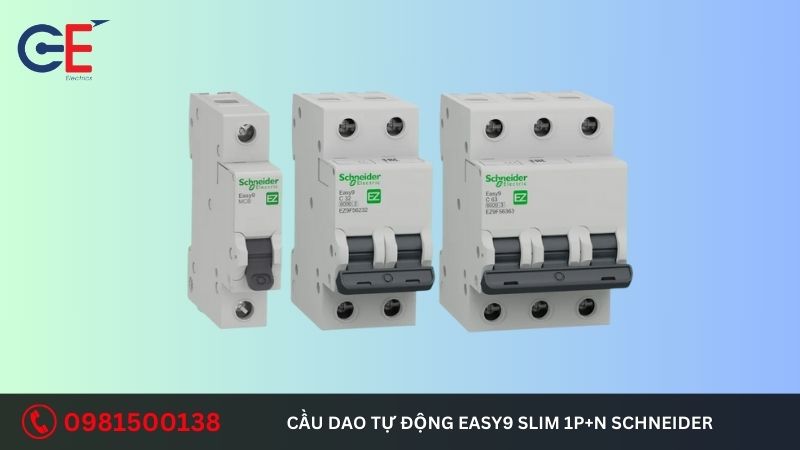 Tính năng của cầu dao tự động Easy9 Slim 1P+N Schneider