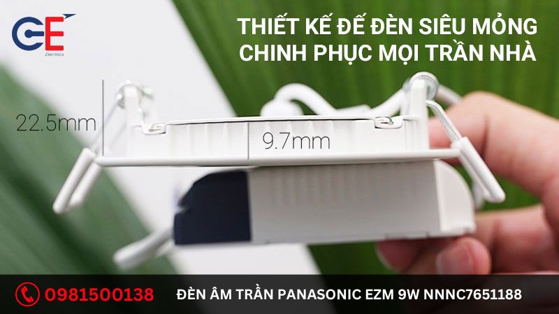 Tính năng của đèn âm trần Panasonic EZM 9W