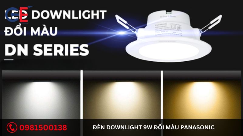 Tính năng của đèn Downlight 9W đổi màu Panasonic 