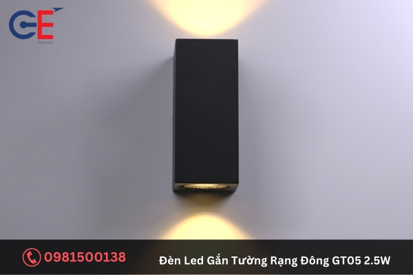 Ưu điểm của đèn Led Gắn Tường Rạng Đông GT05 2.5W