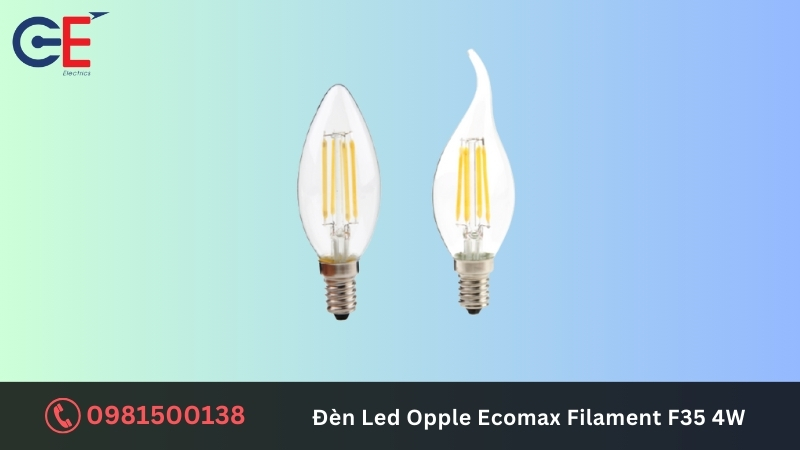 Tính năng của đèn Led Opple Ecomax Filament F35 4W