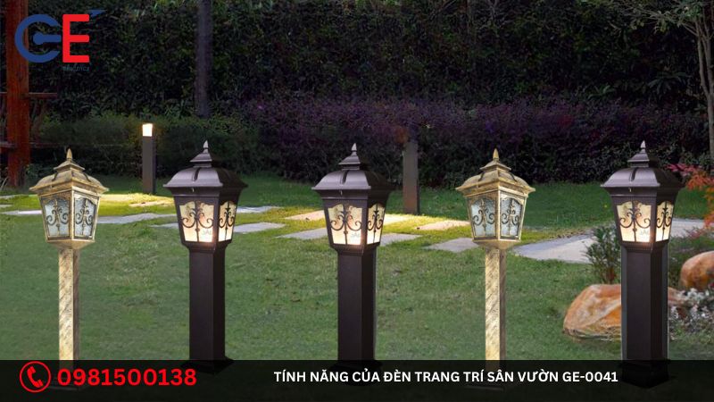 Tính năng của đèn trang trí sân vườn GE-0041