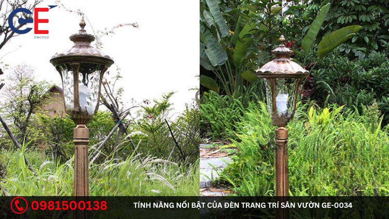 Tính năng nổi bật của đèn trang trí sân vườn GE-0034