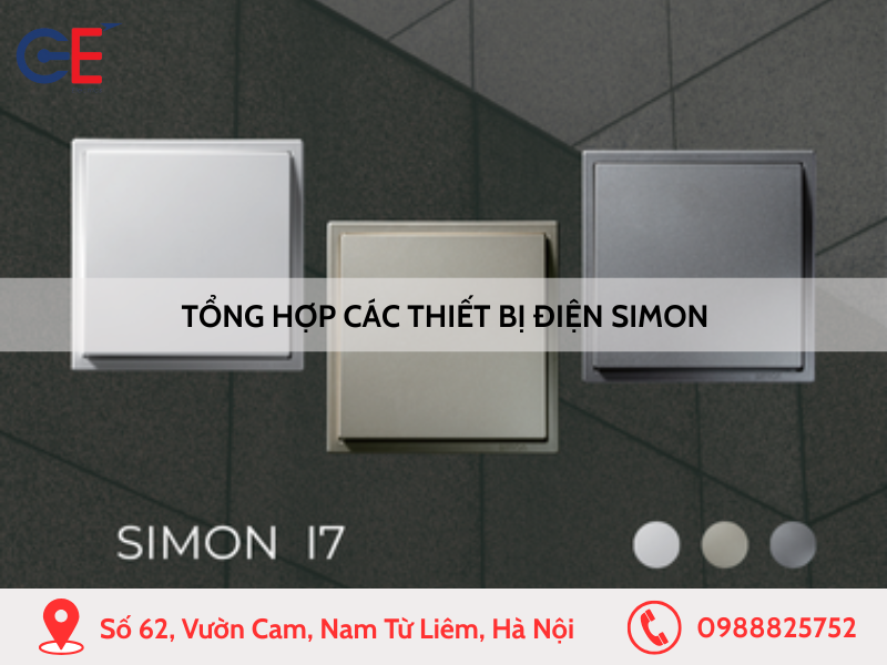 Tổng hợp các thiết bị điện Simon
