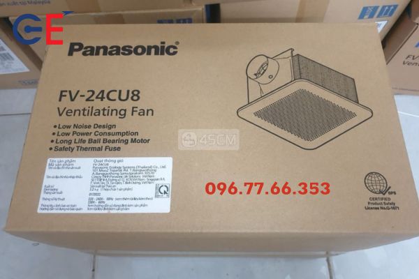 Tổng quan về đặc điểm của quạt hút âm trần Panasonic FV-24CU8