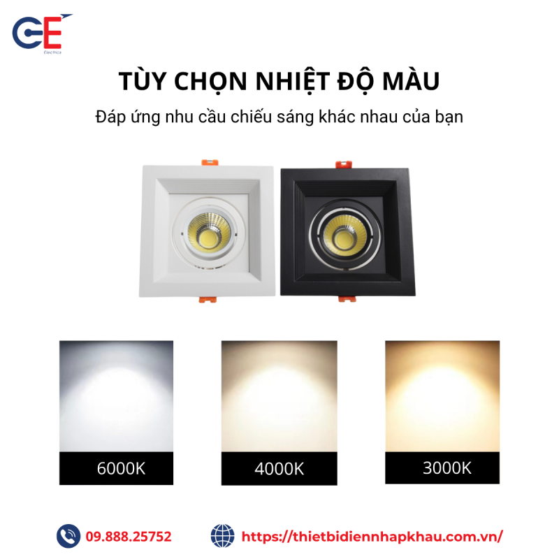 tùy chọn nhiệt độ màu