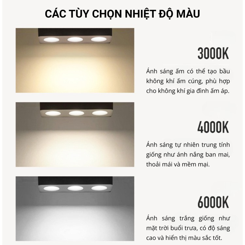 Tùy chọn nhiệt độ màu