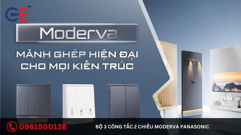 Ứng dụng của bộ 3 công tắc 2 chiều Moderva Panasonic