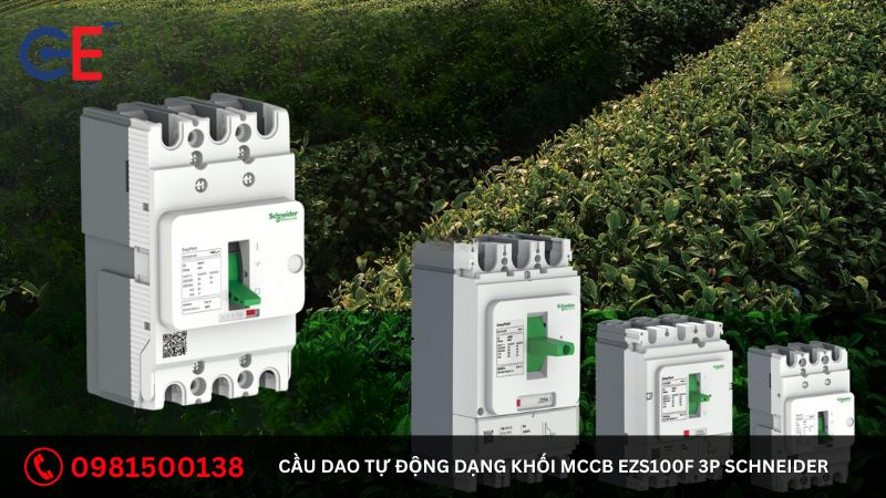 Ứng dụng của cầu dao tự động dạng khối MCCB EZS100F 3P Schneider