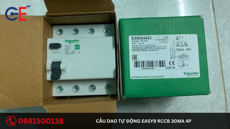 Ứng dụng của cầu dao tự động Easy9 RCCB 30mA 4P Schneider