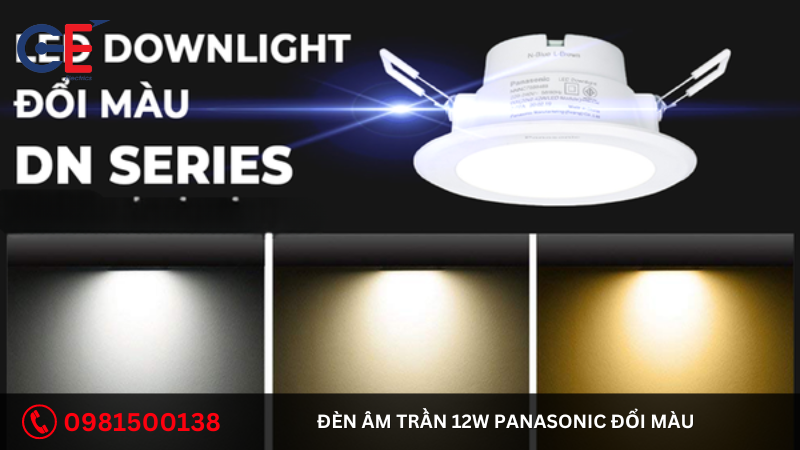 Ứng dụng của đèn âm trần 12W Panasonic đổi màu