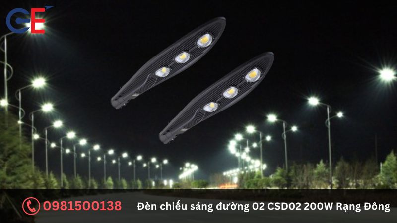 Ứng dụng của đèn chiếu sáng đường Rạng Đông CSD02 200W 