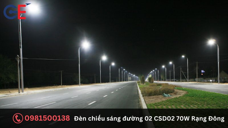 Ứng dụng của đèn chiếu sáng đường Rạng Đông CSD02 70W 