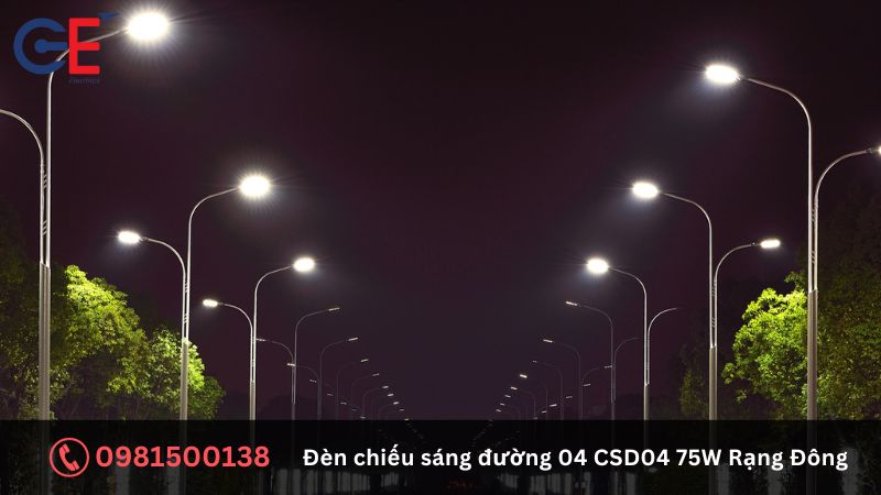 Ứng dụng của đèn chiếu sáng đường Rạng Đông CSD04 75W 