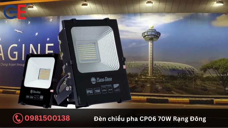 Ứng dụng của đèn chiếu pha CP06 70W Rạng Đông