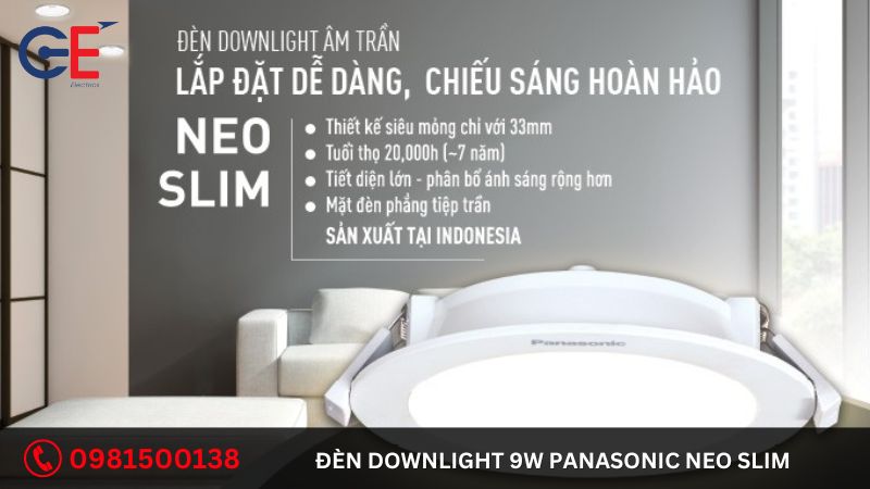 Ứng dụng của đèn Downlight 9W Panasonic Neo Slim 