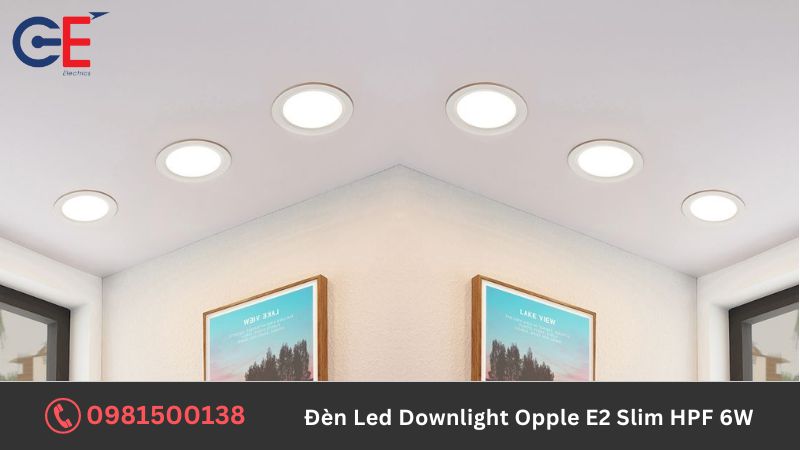 Ứng dụng của đèn Led Downlight Opple E2 Slim 6W