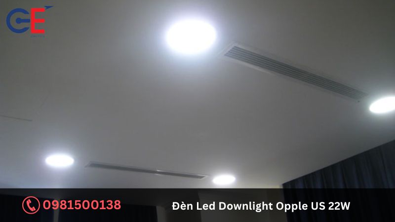 Ứng dụng của đèn LED Downlight Opple US 22W