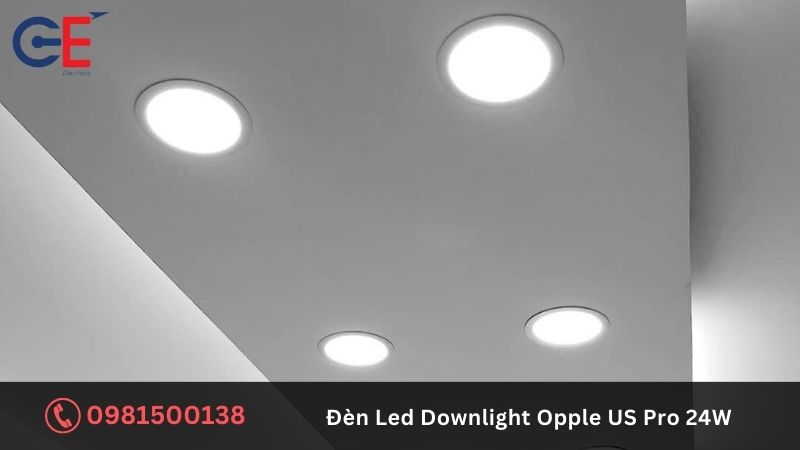 Ứng dụng của đèn LED Downlight Opple US Pro 24W