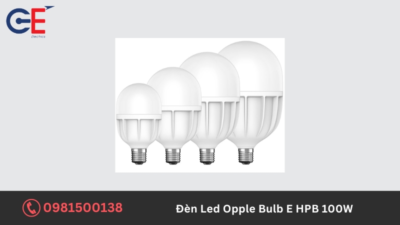 Ứng dụng của đèn LED Opple Bulb E HPB 100W