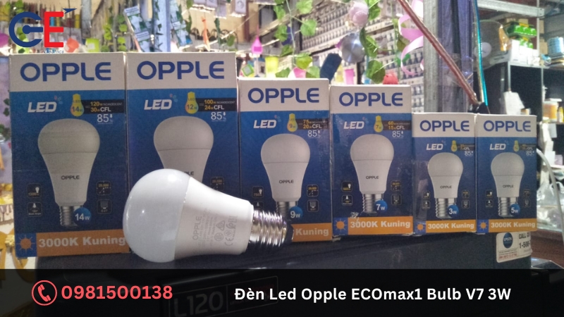 Ứng dụng của đèn LED Opple ECOmax1 Bulb V7 3W