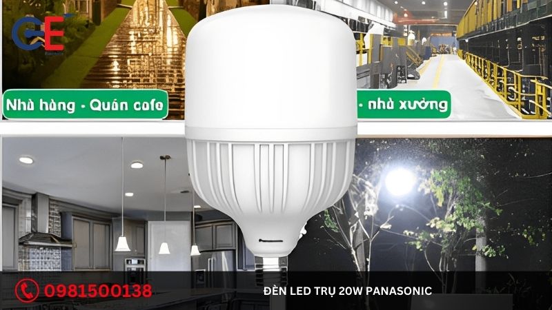 Ứng dụng của đèn Led trụ 20W Panasonic