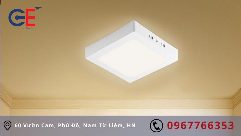 Ứng dụng của đèn ốp trần vuông 12W Asia