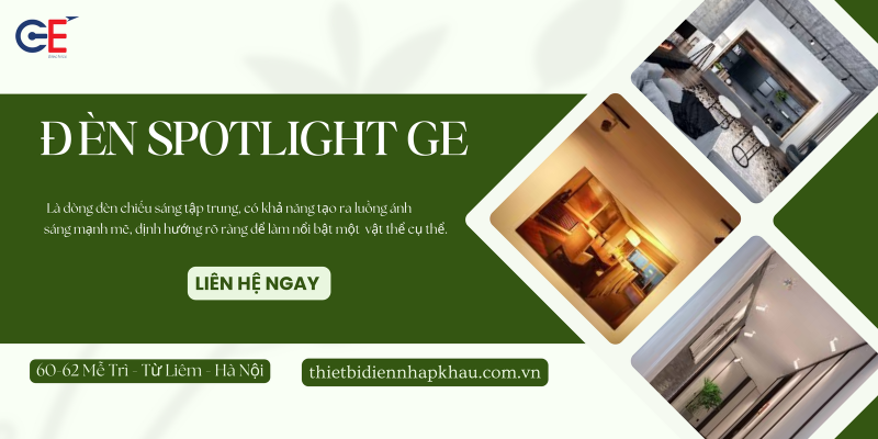 ứng dụng của đèn spotlight GE