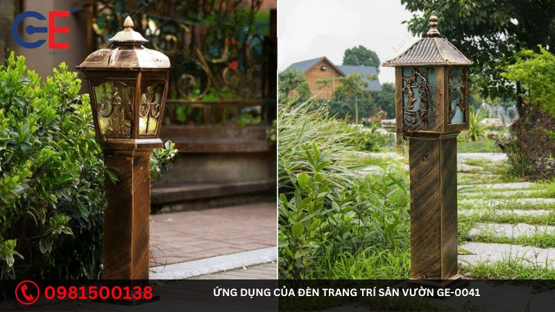 Ứng dụng của đèn trang trí sân vườn GE-0041