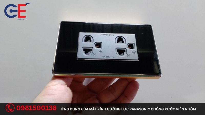 Ứng dụng của mặt kính cường lực viền nhôm Panasonic 