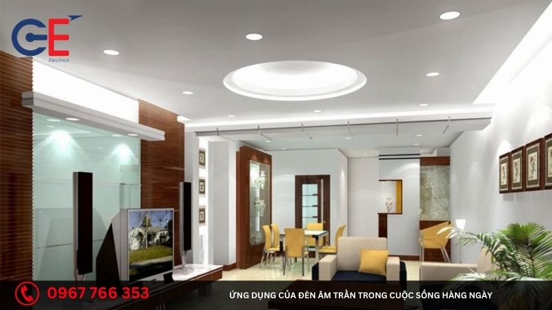 Ứng dụng của đèn âm trần trong cuộc sống hàng ngày