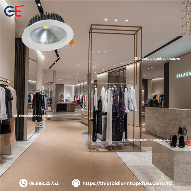 Ứng dụng đèn led downlight Philips GE DN03 40W