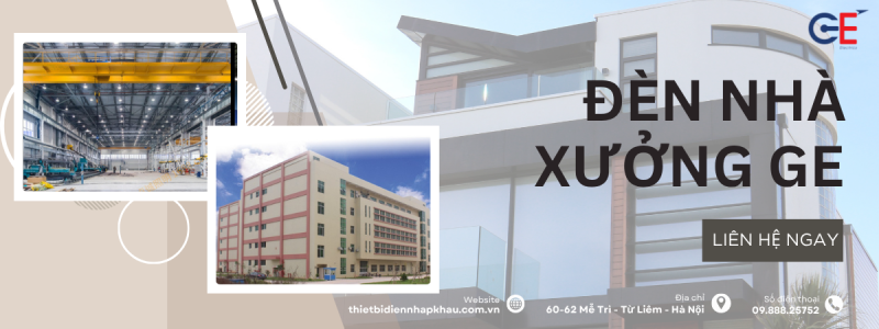 Ứng dụng đèn nhà xưởng GE