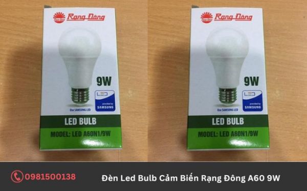 Ứng dụng của đèn Led Bulb Cảm Biến Rạng Đông A60 9W
