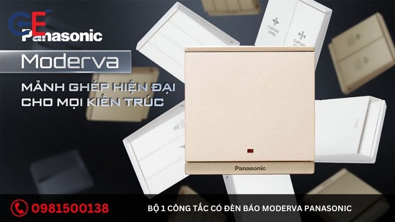 Ưu điểm của bộ 1 công tắc có đèn báo Moderva Panasonic