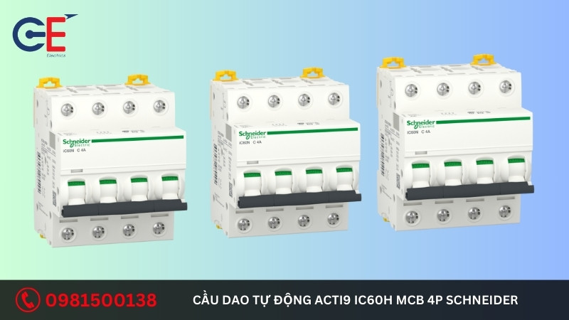 Ưu điểm của cầu dao tự động Acti9 iC60H MCB 4P Schneider