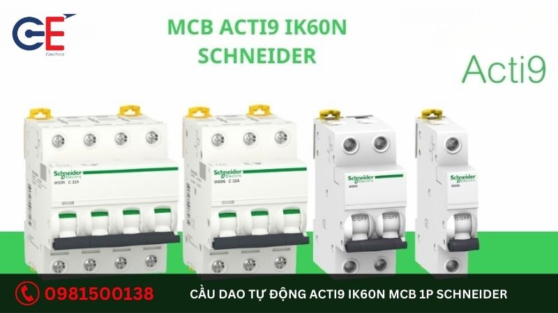 Ưu điểm của cầu dao tự động Acti9 iK60N MCB 1P Schneider